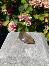Load image into Gallery viewer, Copper Rutilated Smoky Quartz Swirl Carving