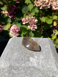 Copper Rutilated Smoky Quartz Swirl Carving