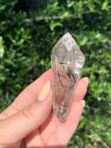Black Tourmaline Double Terminated Quartz