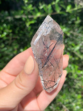 Load image into Gallery viewer, Black Tourmaline Double Terminated Quartz