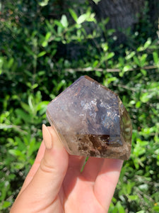 Smokey Quartz Geometric with Phantom Lodolite