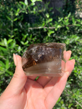 Load image into Gallery viewer, Smokey Quartz Geometric with Phantom Lodolite