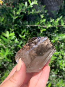 Smokey Quartz Geometric with Phantom Lodolite