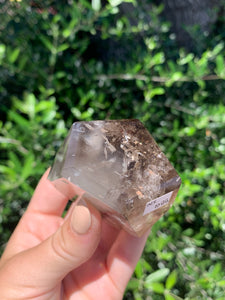 Smokey Quartz Geometric with Phantom Lodolite