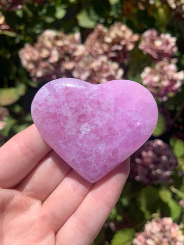 Pink Aragonite Heart