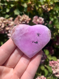 Pink Aragonite Heart