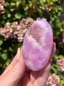 Pink Aragonite Palm Stone