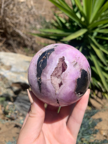 Pink Aragonite Sphere