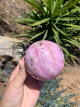 Load image into Gallery viewer, Pink Aragonite Sphere