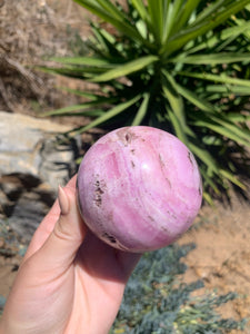 Pink Aragonite Sphere