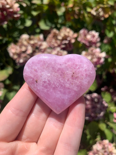 Pink Aragonite Heart