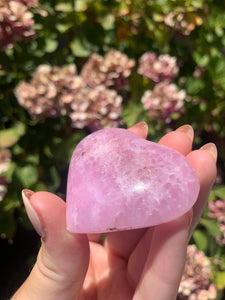 Pink Aragonite Heart