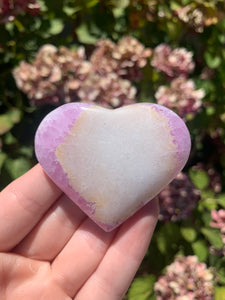 Pink Aragonite Heart