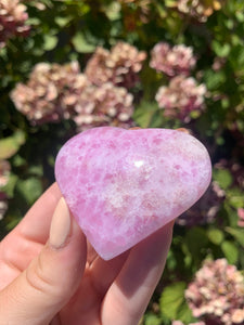 Pink Aragonite Heart