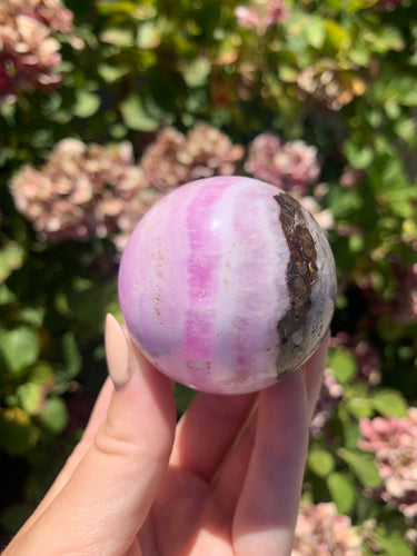 Pink Aragonite Sphere