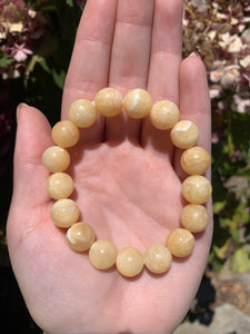 Orange Calcite Bracelet 12 mm
