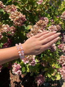 Cherry Flower Agate Bracelet 10 mm- Intuitively Selected
