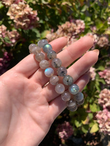 Labradorite Round Bracelet 10 mm- Intuitively Selected