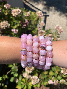 Pink Aragonite Bracelet 11 mm- Intuitively Selected