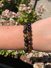 Load image into Gallery viewer, Tigers Eye Faceted Bracelet 8mm- Intuitively Selected