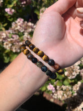 Load image into Gallery viewer, Tigers Eye Faceted Bracelet 8mm- Intuitively Selected