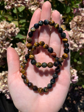 Load image into Gallery viewer, Tigers Eye Faceted Bracelet 8mm- Intuitively Selected
