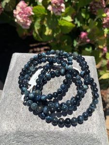 Blue Tiger Eye Bracelet 6mm- Intuitively Selected