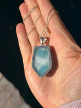 Load image into Gallery viewer, Larimar Large Sterling Silver Pendant 162ar