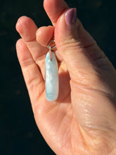 Load image into Gallery viewer, Larimar Rounded Teardrop Sterling Silver Pendant
