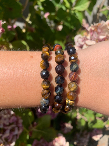 Tigers Eye Faceted Bracelet 8mm- Intuitively Selected