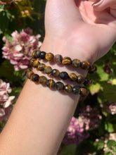 Load image into Gallery viewer, Tigers Eye Faceted Bracelet 8mm- Intuitively Selected