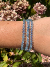 Load image into Gallery viewer, Aquamarine Bracelet 4mm- Intuitively Selected