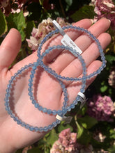 Load image into Gallery viewer, Aquamarine Bracelet 4mm- Intuitively Selected