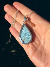 Load image into Gallery viewer, Larimar Teardrop Sterling Silver 108aa