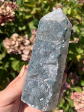 Load image into Gallery viewer, Green Amethyst Sugar Druzy Tower
