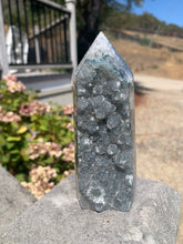 Load image into Gallery viewer, Green Amethyst Sugar Druzy Tower