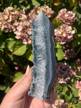 Load image into Gallery viewer, Green Amethyst Sugar Druzy Tower