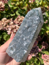 Load image into Gallery viewer, Green Amethyst Sugar Druzy Tower
