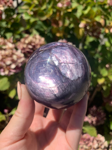 Gem Lepidolite Sphere