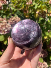 Load image into Gallery viewer, Gem Lepidolite Sphere