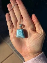 Load image into Gallery viewer, Larimar Sterling Silver Pendant 96lj