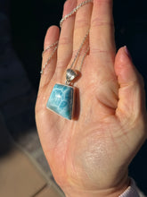 Load image into Gallery viewer, Larimar Sterling Silver Pendant 96lj