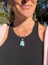 Load image into Gallery viewer, Larimar Sterling Silver Pendant 96lj