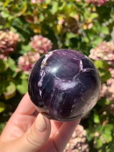 Gem Lepidolite Sphere