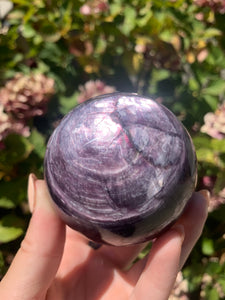 Gem Lepidolite Sphere
