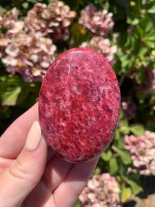 Thulite Palmstone- Intuitively Selected
