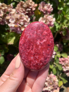 Thulite Palmstone- Intuitively Selected