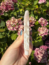 Load image into Gallery viewer, Flower Agate Moon with Stand