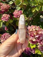Load image into Gallery viewer, Flower Agate Moon with Stand
