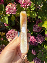 Load image into Gallery viewer, Flower Agate Moon with Stand